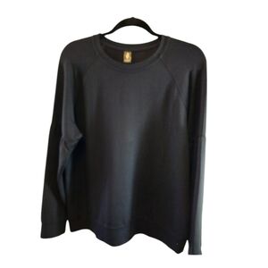 SKETCHERS NWOT LONG SLEEVE SWEATSHIRT OVERSIZED SIZE LARGE BLACK PULLOVER